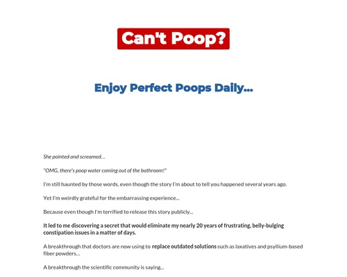 The Most Lucrative Constipation Offer On Clickbank - Peak BioBoost